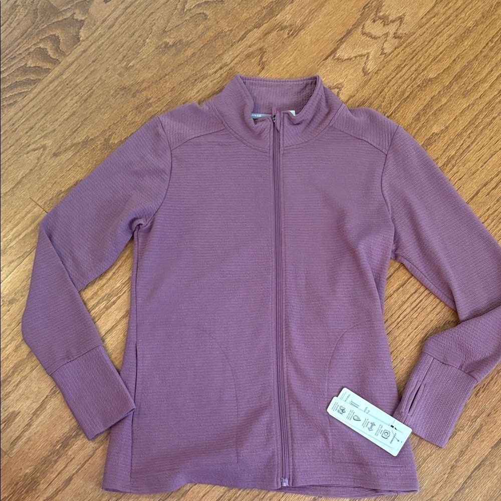 RBX Mauve Full-Zip Waffle Jacket
